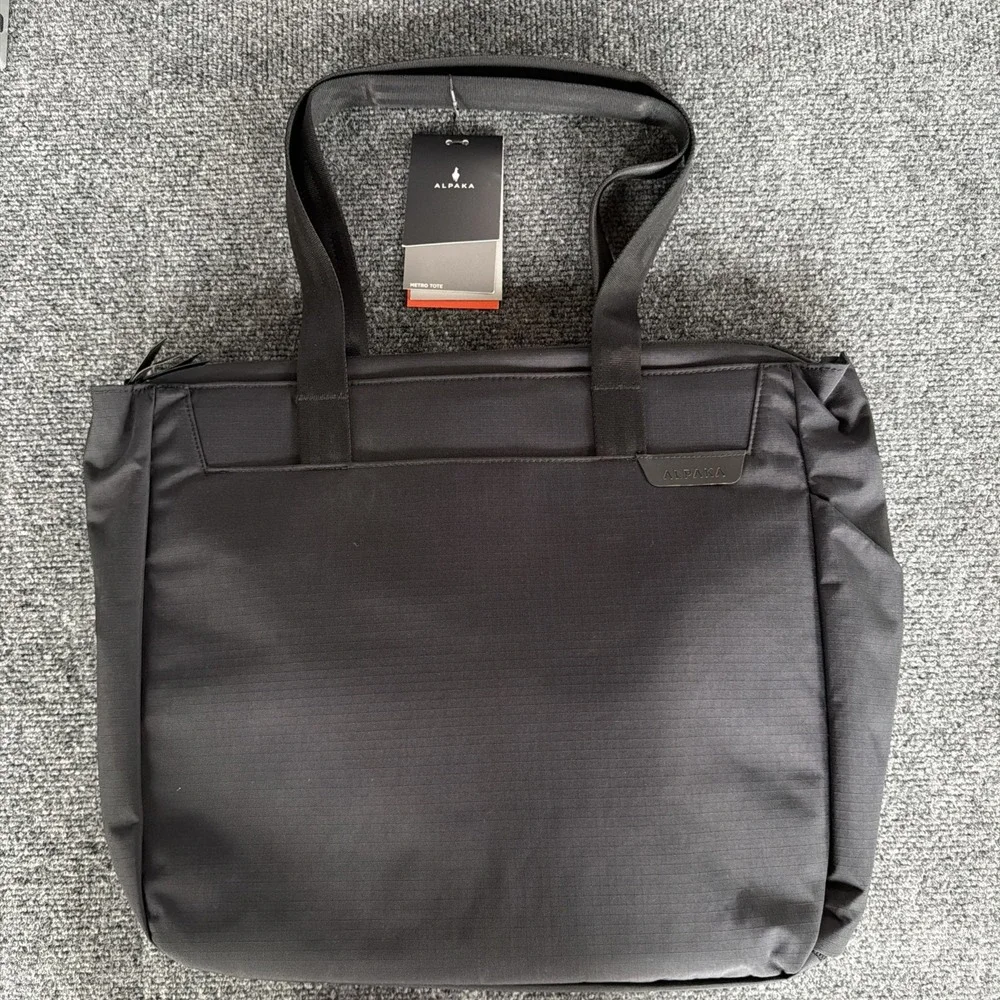 ALPAKA NEW Metro Tote Black Axoflux 210D 14L Laptop Bag /Weatherproof